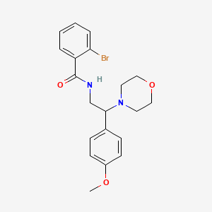 molecular formula C20H23BrN2O3 B2597002 2-bromo-N-(2-(4-methoxyphenyl)-2-morpholinoethyl)benzamide CAS No. 942011-17-8