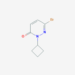 molecular formula C8H9BrN2O B2597004 6-溴-2-环丁基吡哒嗪-3(2H)-酮 CAS No. 1934601-79-2