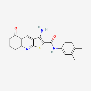 3-amino-N-(3,4-dimethylphenyl)-5-oxo-5,6,7,8-tetrahydrothieno[2,3-b]quinoline-2-carboxamide