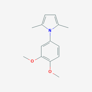 molecular formula C14H17NO2 B259703 1-(3,4-dimethoxyphenyl)-2,5-dimethyl-1H-pyrrole 