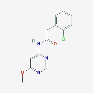 molecular formula C13H12ClN3O2 B2597037 2-(2-chlorophenyl)-N-(6-methoxypyrimidin-4-yl)acetamide CAS No. 1421530-64-4