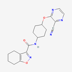 N-((1r,4r)-4-((3-cyanopyrazin-2-yl)oxy)cyclohexyl)-4,5,6,7-tetrahydrobenzo[d]isoxazole-3-carboxamide
