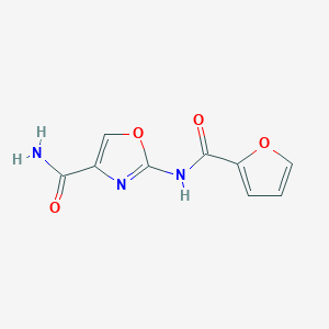 molecular formula C9H7N3O4 B2597054 2-(Furan-2-carboxamido)oxazole-4-carboxamide CAS No. 1286699-82-8