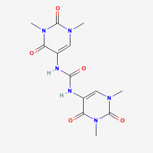 molecular formula C13H16N6O5 B2597081 1,3-Bis(1,3-dimethyl-2,4-dioxopyrimidin-5-yl)urea CAS No. 39513-71-8