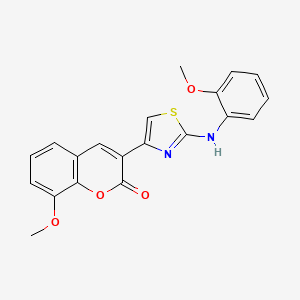 8-methoxy-3-{2-[(2-methoxyphenyl)amino]-1,3-thiazol-4-yl}-2H-chromen-2-one