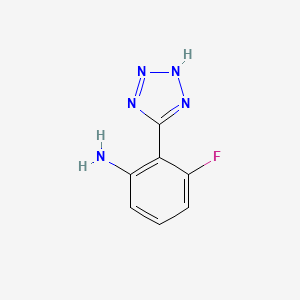 3-fluoro-2-(1H-1,2,3,4-tetrazol-5-yl)aniline