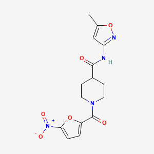 N-(5-methylisoxazol-3-yl)-1-(5-nitrofuran-2-carbonyl)piperidine-4-carboxamide