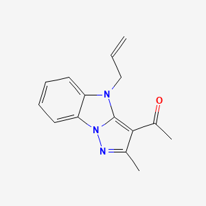 1-(2-Methyl-4-prop-2-enylpyrazolo[1,5-a]benzimidazol-3-yl)ethanone