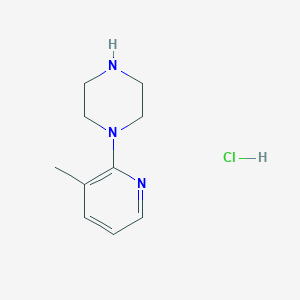 molecular formula C10H16ClN3 B2597133 1-(3-Methylpyridin-2-yl)piperazine hydrochloride CAS No. 2007909-71-7