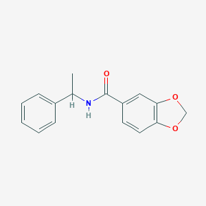 molecular formula C16H15NO3 B259714 N-(1-phenylethyl)-1,3-benzodioxole-5-carboxamide 