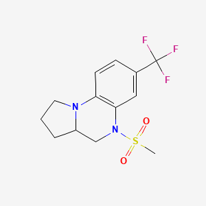 5-(Methylsulfonyl)-7-(trifluoromethyl)-1,2,3,3a,4,5-hexahydropyrrolo[1,2-a]quinoxaline