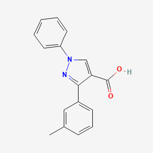 3-(3-methylphenyl)-1-phenyl-1H-pyrazole-4-carboxylic acid