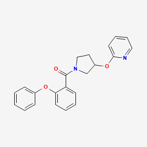 (2-Phenoxyphenyl)(3-(pyridin-2-yloxy)pyrrolidin-1-yl)methanone