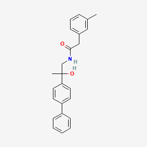 N-(2-([1,1'-biphenyl]-4-yl)-2-hydroxypropyl)-2-(m-tolyl)acetamide