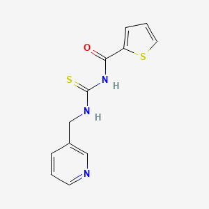 molecular formula C12H11N3OS2 B2597186 N-(3-pyridinylmethyl)-N'-(2-thienylcarbonyl)thiourea CAS No. 351498-11-8