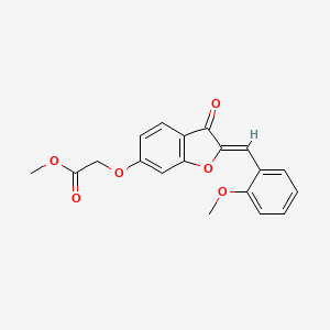 (Z)-methyl 2-((2-(2-methoxybenzylidene)-3-oxo-2,3-dihydrobenzofuran-6-yl)oxy)acetate
