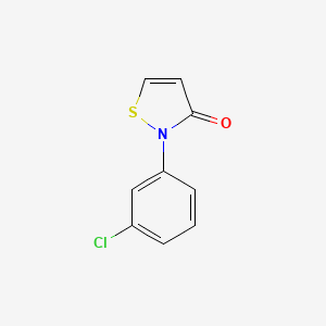 molecular formula C9H6ClNOS B2597215 2-(3-Chloro-phenyl)-isothiazol-3-one CAS No. 33319-85-6