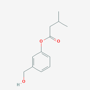 molecular formula C12H16O3 B2597229 [3-(Hydroxymethyl)phenyl] 3-methylbutanoate CAS No. 1260649-57-7