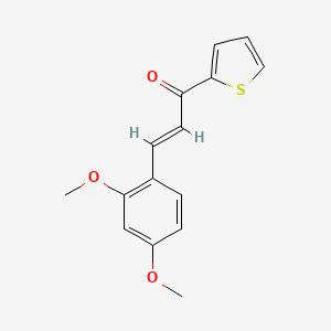molecular formula C15H14O3S B2597230 (E)-3-(2,4-dimethoxyphenyl)-1-thiophen-2-ylprop-2-en-1-one CAS No. 911052-97-6