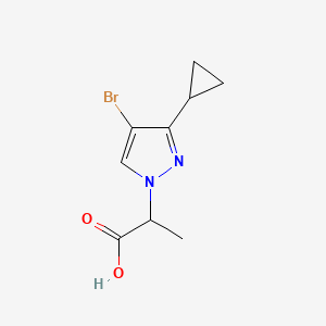 2-(4-Bromo-3-cyclopropyl-1H-pyrazol-1-YL)propanoic acid