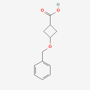 molecular formula C12H14O3 B2597239 3-(Benzyloxy)cyclobutanecarboxylic acid CAS No. 4958-02-5; 84182-47-8; 84182-48-9