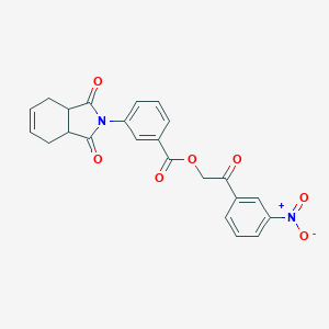 2-(3-nitrophenyl)-2-oxoethyl 3-(1,3-dioxo-1,3,3a,4,7,7a-hexahydro-2H-isoindol-2-yl)benzoate