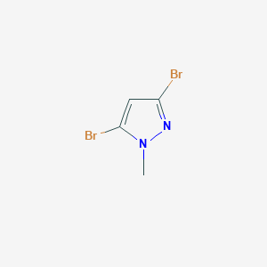 molecular formula C4H4Br2N2 B2597298 3,5-dibromo-1-methyl-1H-pyrazole CAS No. 1361019-05-7