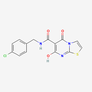 N-(4-chlorobenzyl)-7-hydroxy-5-oxo-5H-thiazolo[3,2-a]pyrimidine-6-carboxamide