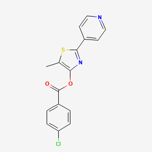 4-Chlorobenzoic acid (5-methyl-2-pyridin-4-yl-4-thiazolyl) ester