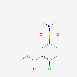 molecular formula C12H16ClNO4S B2597351 2-氯-5-(二乙基氨磺酰)苯甲酸甲酯 CAS No. 345624-82-0