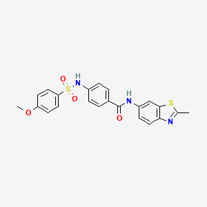 4-(4-methoxyphenylsulfonamido)-N-(2-methylbenzo[d]thiazol-6-yl)benzamide