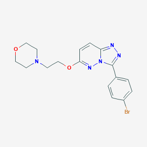 4-[2-[[3-(4-Bromophenyl)-[1,2,4]triazolo[4,3-b]pyridazin-6-yl]oxy]ethyl]morpholine