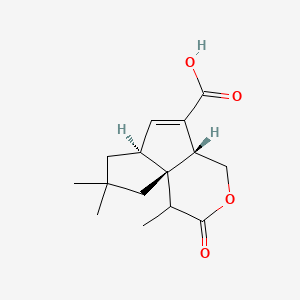 (4Ar,6aS,9aR)-1,8,8-trimethyl-2-oxo-1,4,4a,6a,7,9-hexahydropentaleno[1,6a-c]pyran-5-carboxylic acid