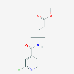 Methyl 4-[(2-chloropyridin-4-yl)formamido]-4-methylpentanoate
