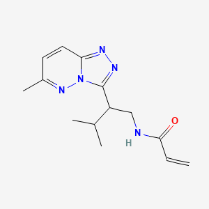 N-[3-Methyl-2-(6-methyl-[1,2,4]triazolo[4,3-b]pyridazin-3-yl)butyl]prop-2-enamide