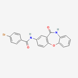 4-bromo-N-(11-oxo-10,11-dihydrodibenzo[b,f][1,4]oxazepin-2-yl)benzamide