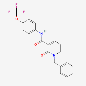 1-benzyl-2-oxo-N-[4-(trifluoromethoxy)phenyl]-1,2-dihydro-3-pyridinecarboxamide