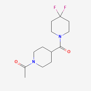 1-(4-(4,4-Difluoropiperidine-1-carbonyl)piperidin-1-yl)ethanone