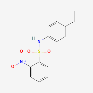 molecular formula C14H14N2O4S B2597442 N-(4-乙基苯基)-2-硝基苯磺酰胺 CAS No. 296275-18-8