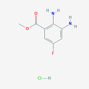 molecular formula C8H10ClFN2O2 B2597443 Methyl 2,3-diamino-5-fluorobenzoate;hydrochloride CAS No. 2248327-15-1