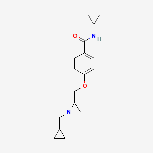 N-Cyclopropyl-4-[[1-(cyclopropylmethyl)aziridin-2-yl]methoxy]benzamide