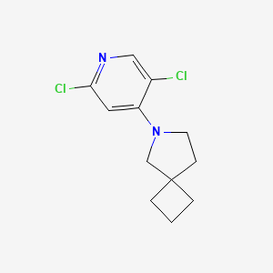 molecular formula C12H14Cl2N2 B2597450 6-(2,5-Dichloropyridin-4-yl)-6-azaspiro[3.4]octane CAS No. 2219370-57-5