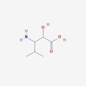 molecular formula C6H13NO3 B2597454 3-Amino-2-hydroxy-4-methylpentanoic acid CAS No. 117213-88-4