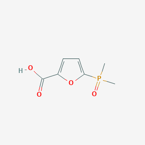 molecular formula C7H9O4P B2597475 5-二甲基磷酰呋喃-2-羧酸 CAS No. 2361984-11-2