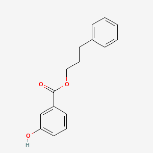 molecular formula C16H16O3 B2597481 3-Phenylpropyl 3-hydroxybenzoate CAS No. 85322-36-7; 904627-61-8