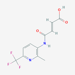 4-{[2-Methyl-6-(trifluoromethyl)pyridin-3-yl]amino}-4-oxobut-2-enoic acid