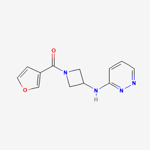 N-[1-(furan-3-carbonyl)azetidin-3-yl]pyridazin-3-amine
