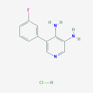 5-(3-Fluorophenyl)pyridine-3,4-diamine hydrochloride