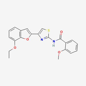 N-(4-(7-ethoxybenzofuran-2-yl)thiazol-2-yl)-2-methoxybenzamide