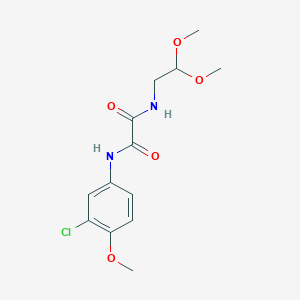 molecular formula C13H17ClN2O5 B2597527 N'-(3-Chloro-4-methoxyphenyl)-N-(2,2-dimethoxyethyl)oxamide CAS No. 920191-54-4